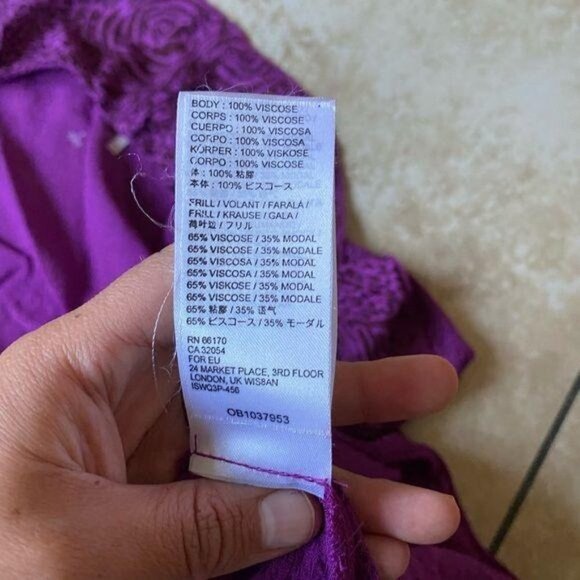 Free People Purple Top - Picture 4 of 6